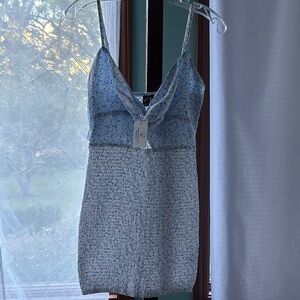 Windsor Blue and White Floral dress